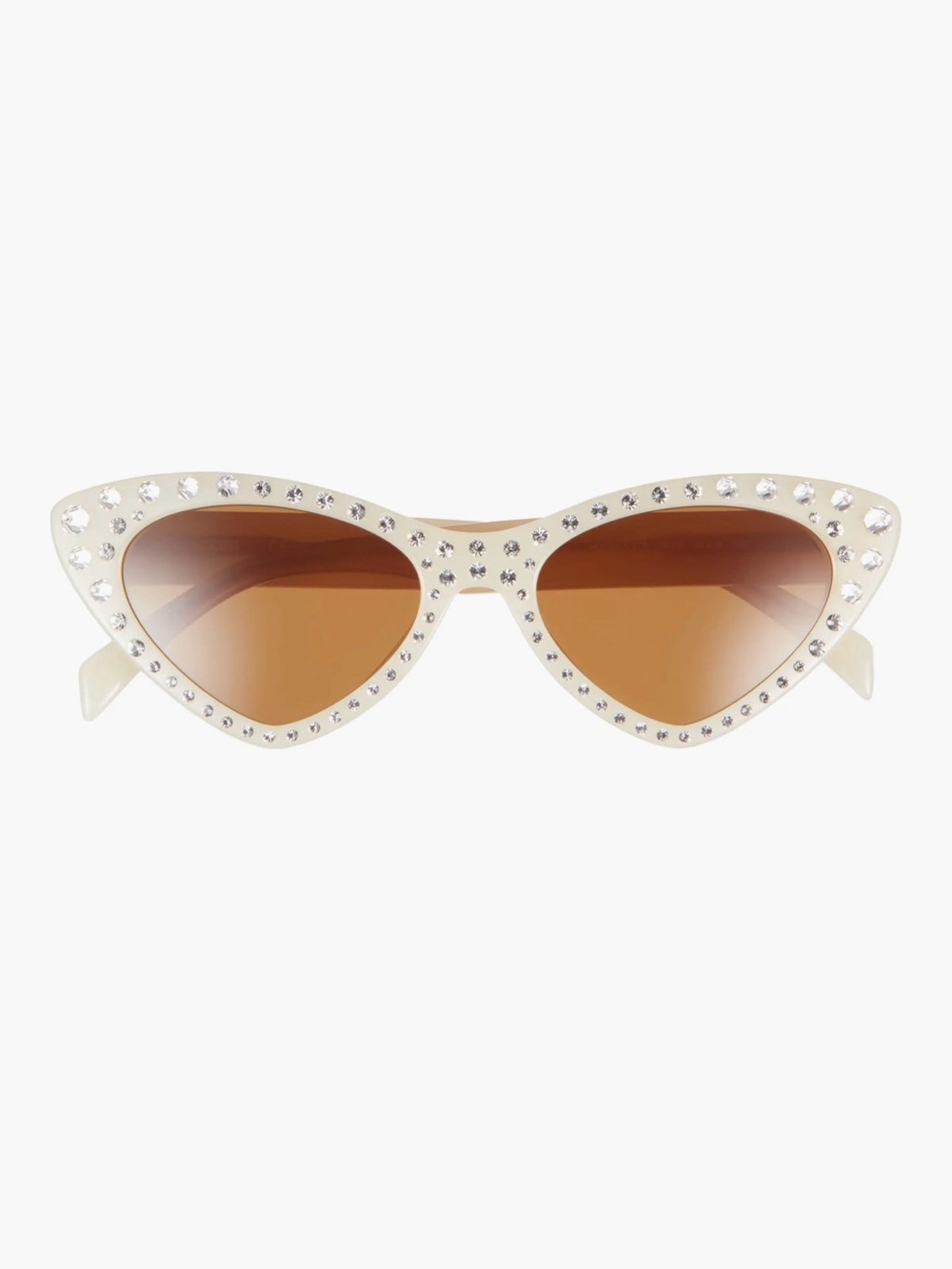 Moschino 52mm Cat Eye Rhinestones Sunglasses